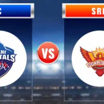 delhi capitals vs sunrisers hyderabad timeline
